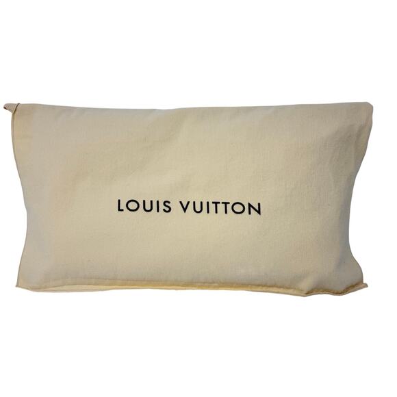 Louis Vuitton Pillow 21x11 Upcycled from Purse Bag Handmade Decor - Picture 1 of 6